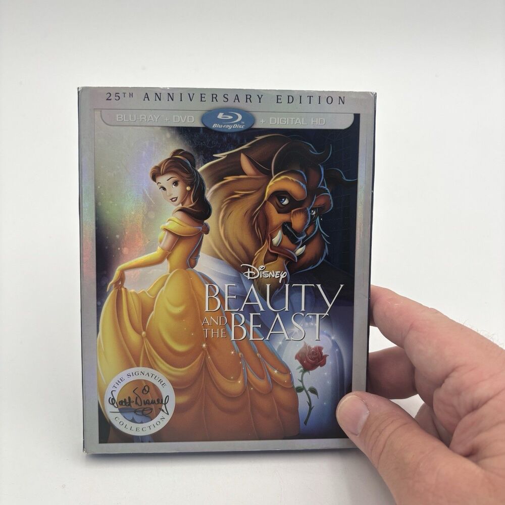Disney Beauty and the Beast 25th Anniversary Blu-ray DVD Signature Collection